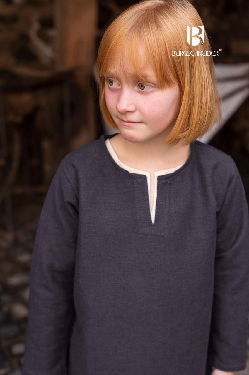 Eriksson Grey Kids' Tunic - Comfortable Cotton Blend Top for Boys & Girls - Perfect for School, Playdates & Casual Outings