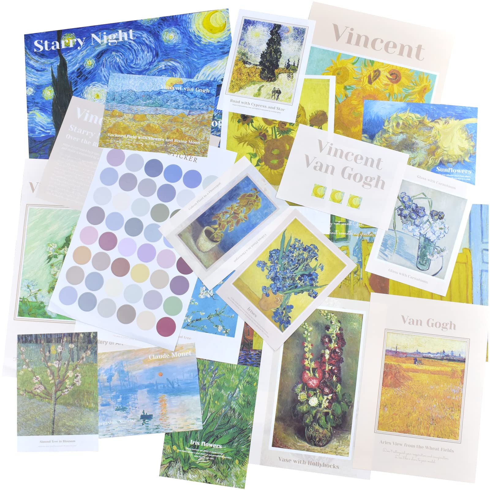 Scrapbooking Decorative Background Paper - Aesthetic Oil Painting Collection for DIY Journals, Planners & Collages | Perfect for Decoupage, Envelopes, Wall Art & Window Decals | Creative Craft Projects for Home Decor & Gift Making