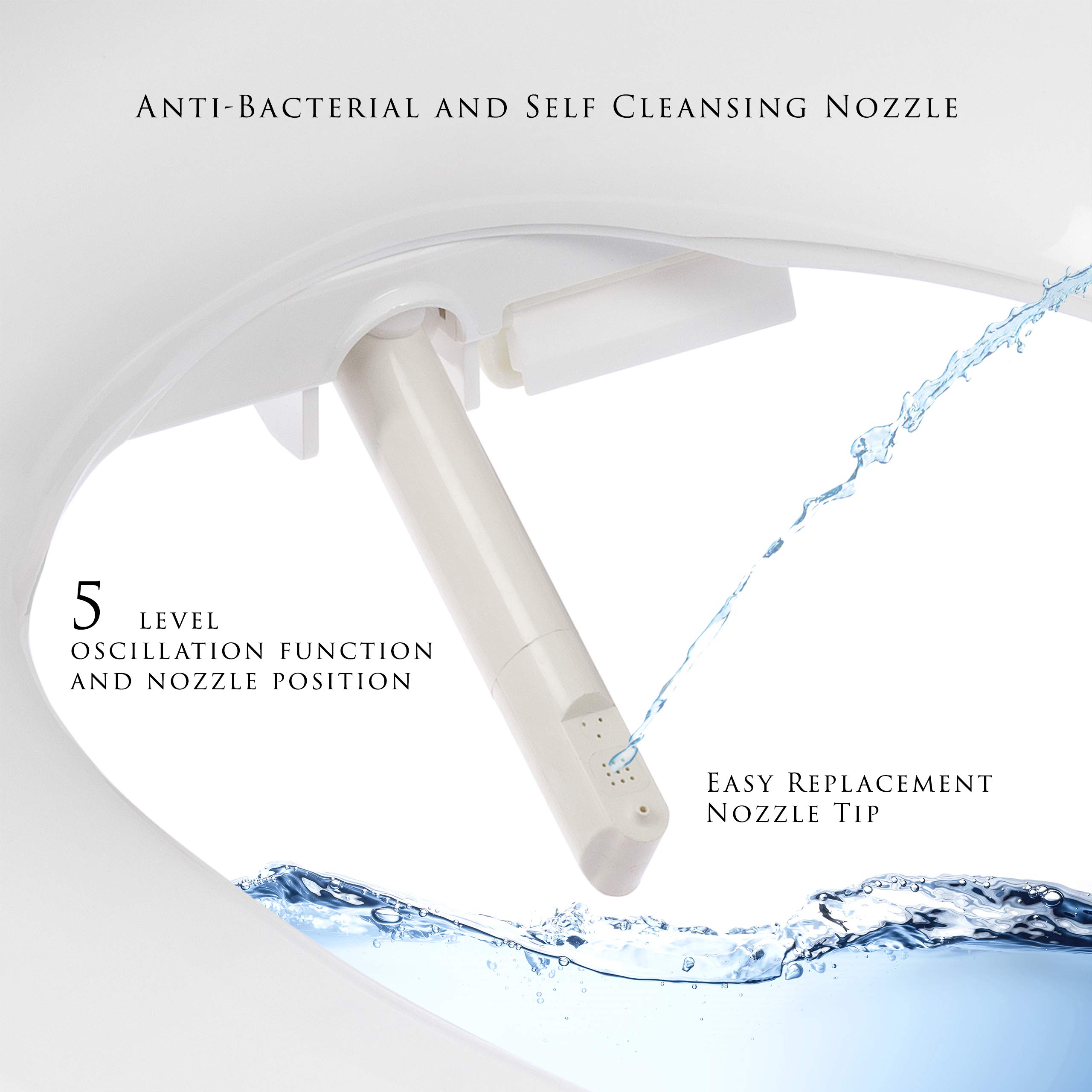 Smart Bidet ATS-800 - FDA Registered Bidet Toilet Seat with Heated Seat, Temperature Controlled Water Wash & Warm Air Dryer | Easy DIY Installation | Made in Korea | Perfect for Bathroom Upgrade & Modern Home Comfort