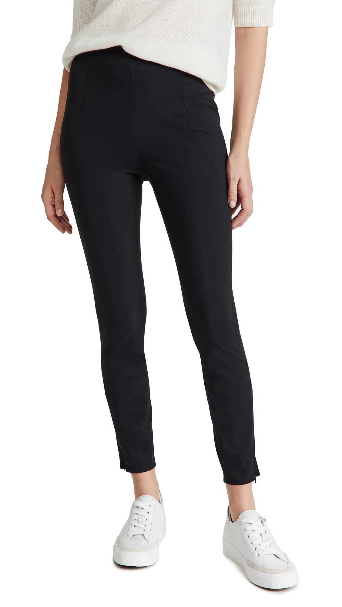 Theory Women's High-Waisted Seamed Leggings - Stretchy Yoga Pants for Workout & Lounge | Perfect for Yoga, Running & Everyday Wear