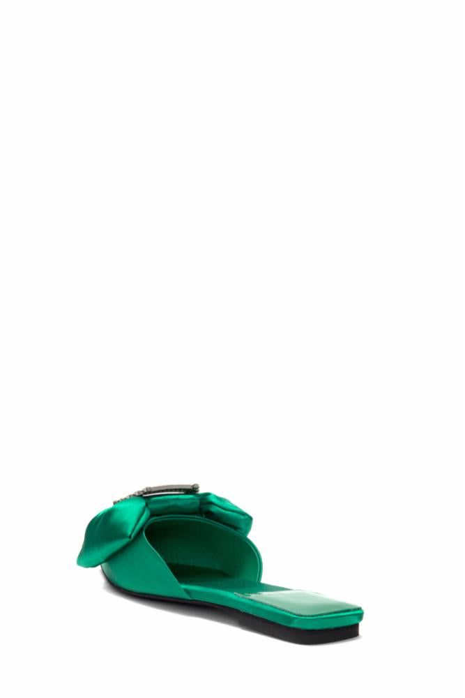 Jeffrey Campbell Women's Sit Pretty Green Mule Shoes - Comfortable & Stylish Slip-On for Casual Outings, Work & Everyday Wear