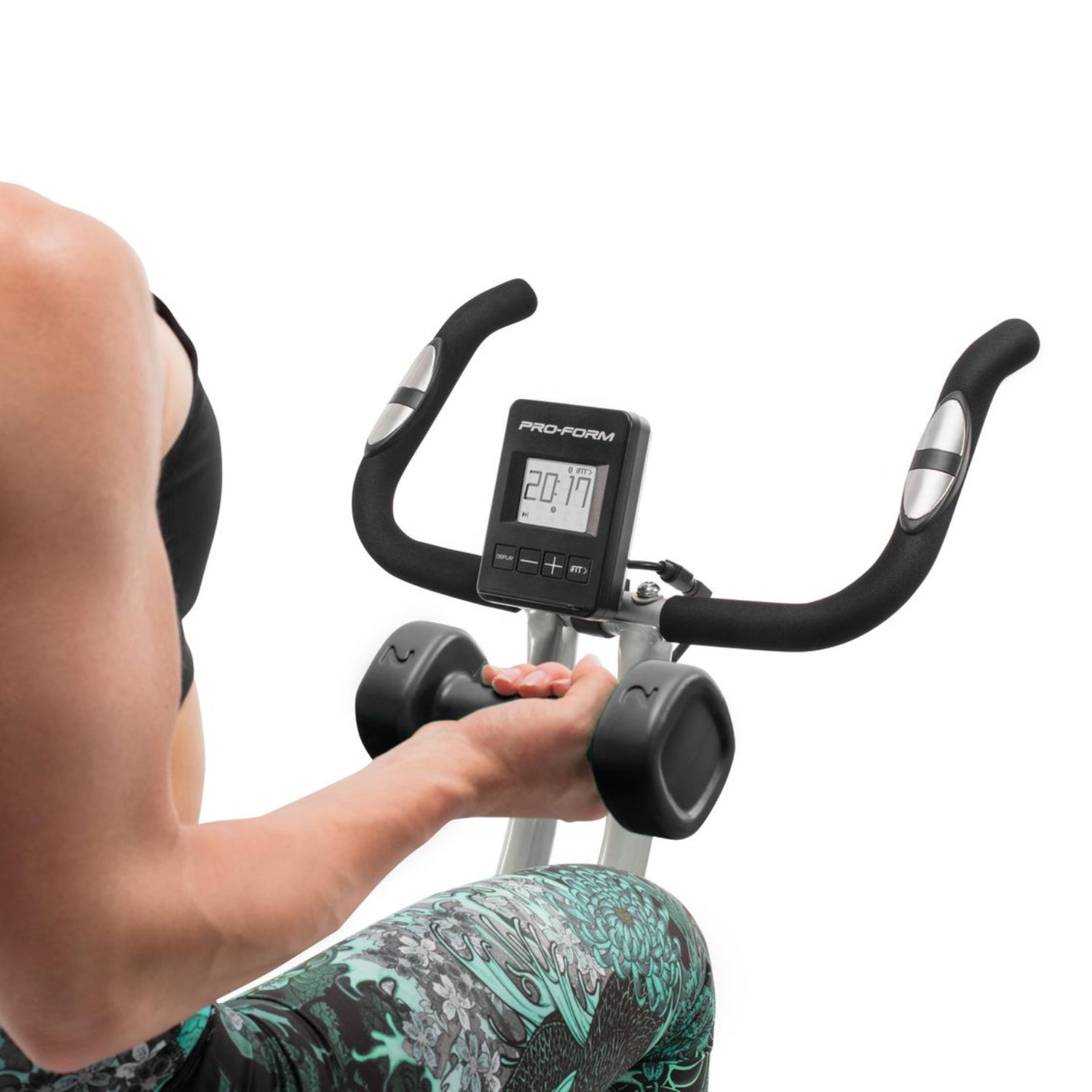 ProForm X Bike Elite Exercise Bike - Indoor Cycling Bike with Silent Magnetic Resistance, LCD Display & Heart Rate Monitor (PFEX78918C) - Perfect for Home Gym, Cardio Workouts & Weight Loss