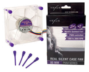 Nexus 80x80x25mm PWM Ultra Quiet PC Case Fan - SP802512H-03PWM - Perfect for Gaming Rigs, Workstations & Silent PC Builds