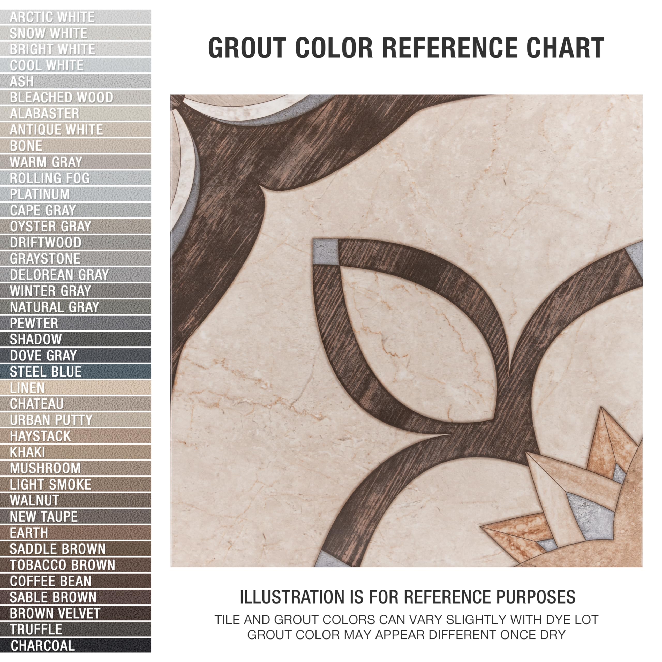 Argos Natural 17.75x17.75 Inch Ceramic Tile - Matte Finish Floor and Wall Tile for Kitchen, Bathroom & Backsplash - Durable Waterproof Porcelain Tile for Home Renovation