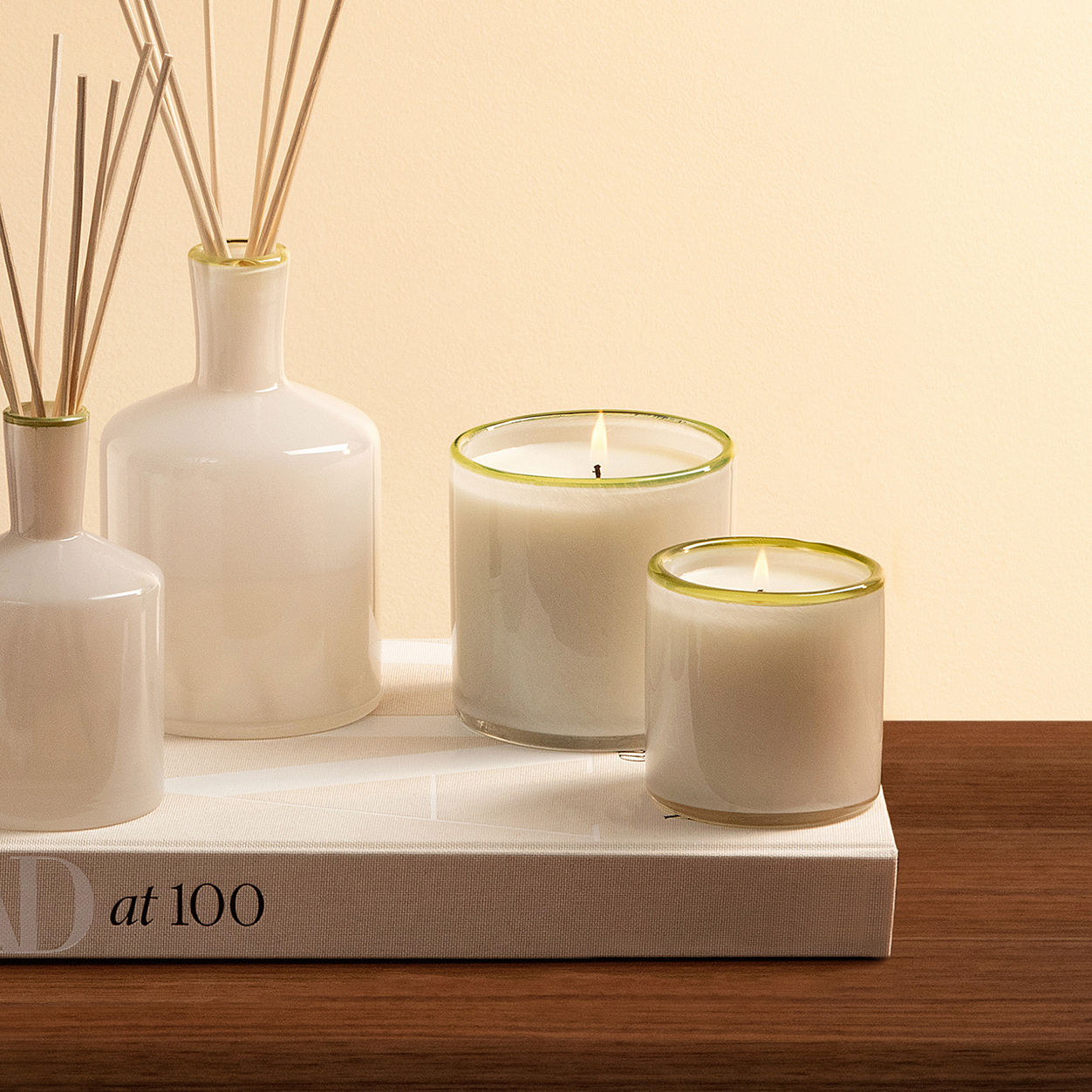 Feu de Bois Scented Candle - Premium Wood Fire Aroma Soy Wax Candle for Home, Relaxation & Romantic Ambiance