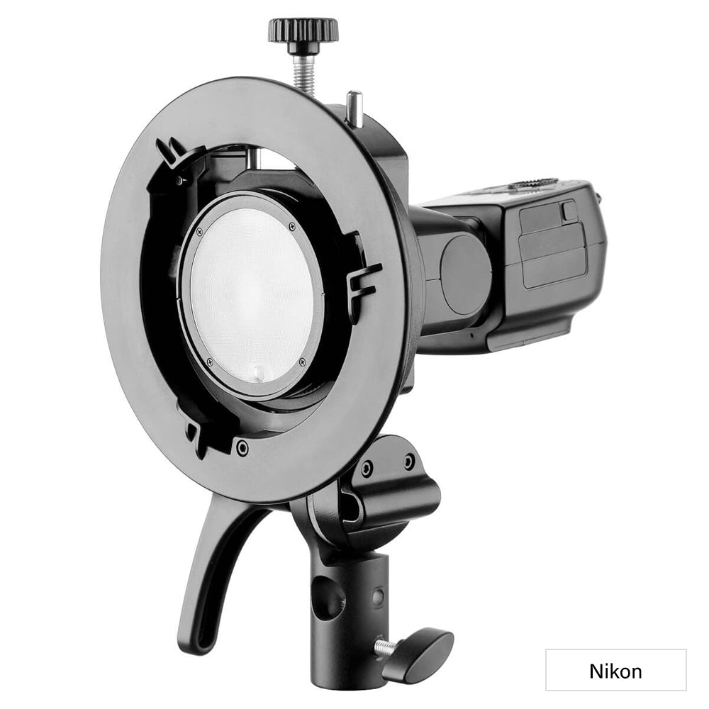 Professional V1 Speedlight Flash for DSLR Cameras with Smart Bracket - Perfect for Portrait, Wedding, and Studio Photography