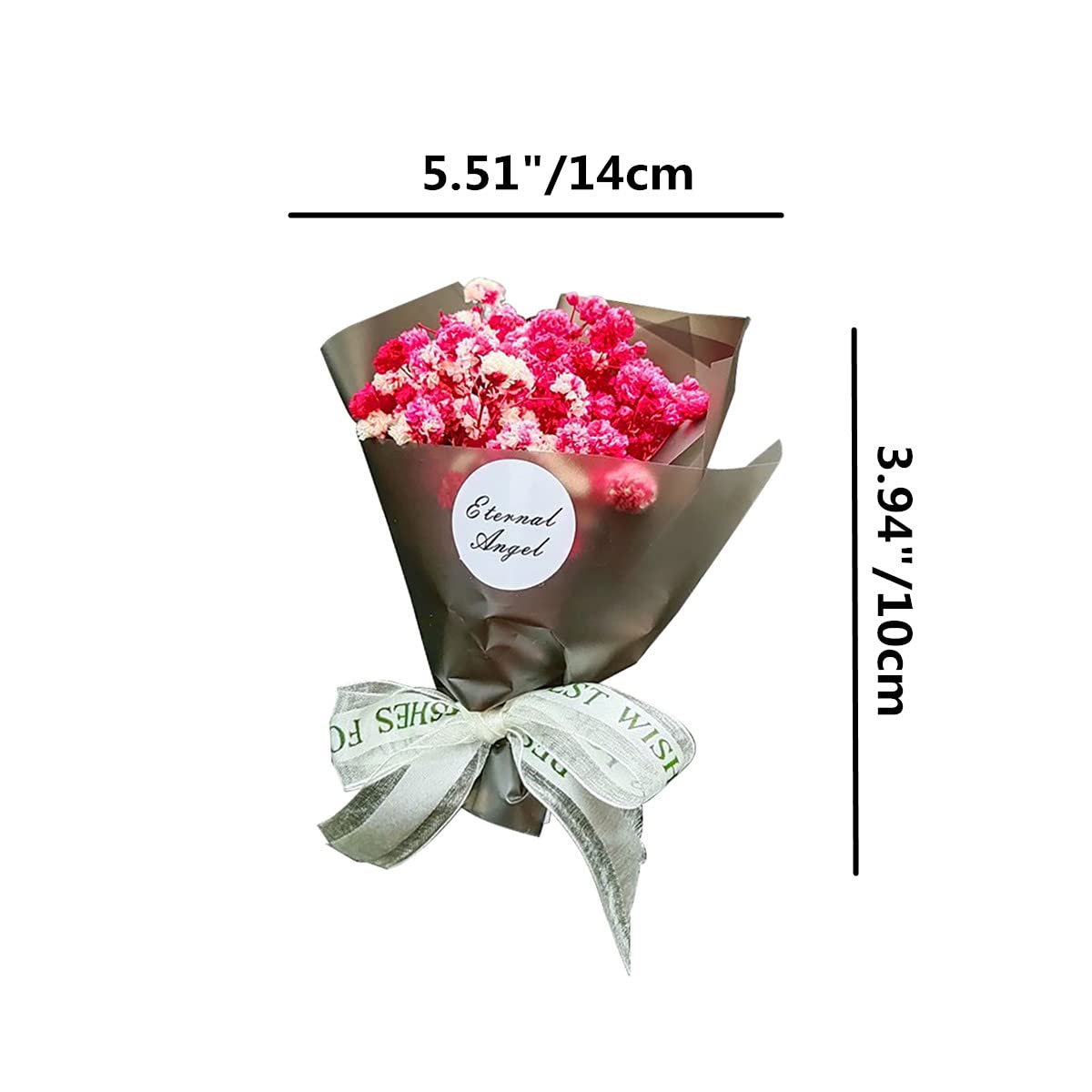 Dried Gypsophila Flower Car Aromatherapy Clip - Natural Car Air Freshener Vent Clip with Baby's Breath Bouquet for Women (Black) | Perfect for Car, Office & Home Decor