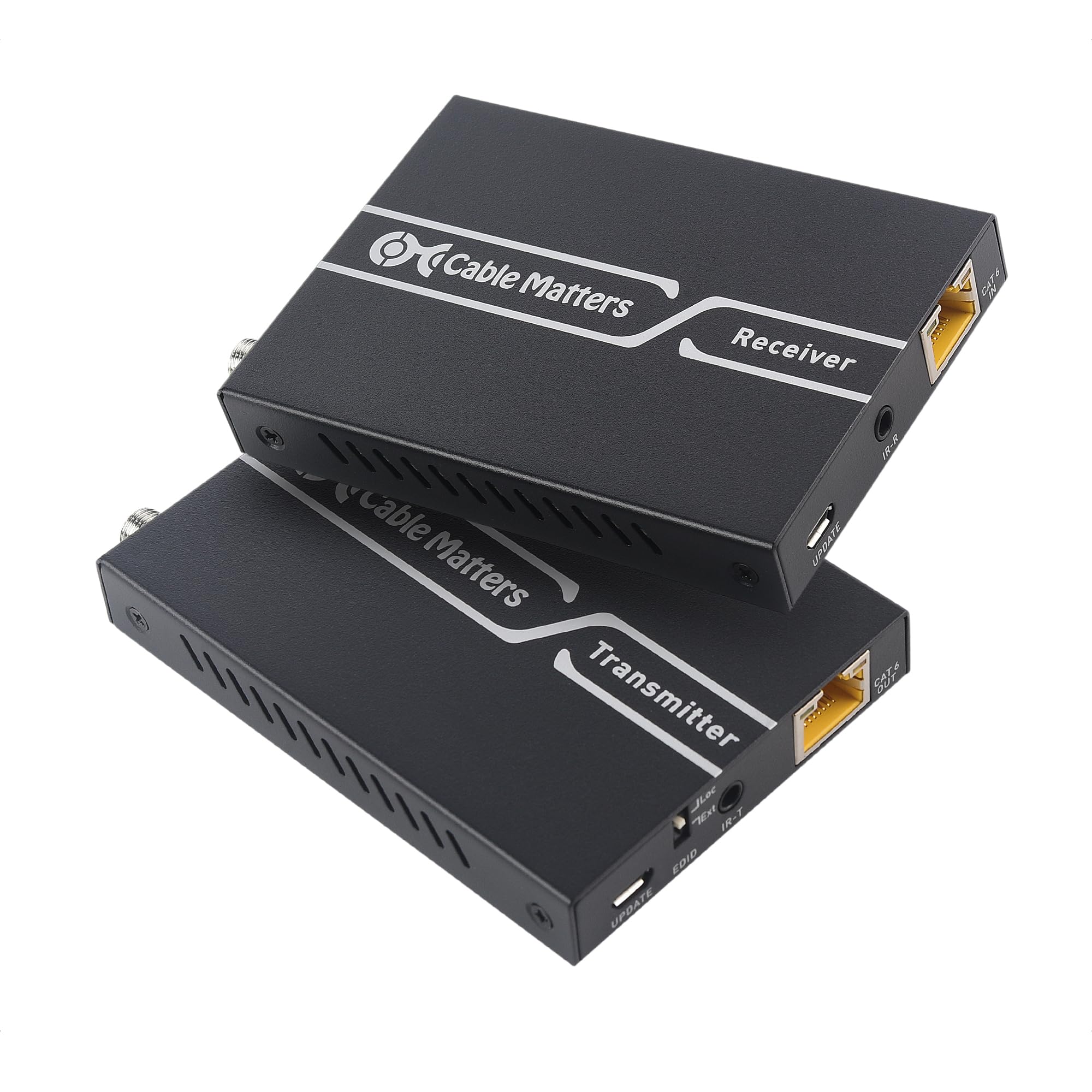 4K HDMI Extender Balun with 4K60Hz HDR Support - Up to 200ft Ethernet HDMI Extender for Home Theater & Gaming - Wall Mountable with Local Monitor Loop-Out (Black) - Perfect for Conference Rooms, Digital Signage & Multi-Display Setups