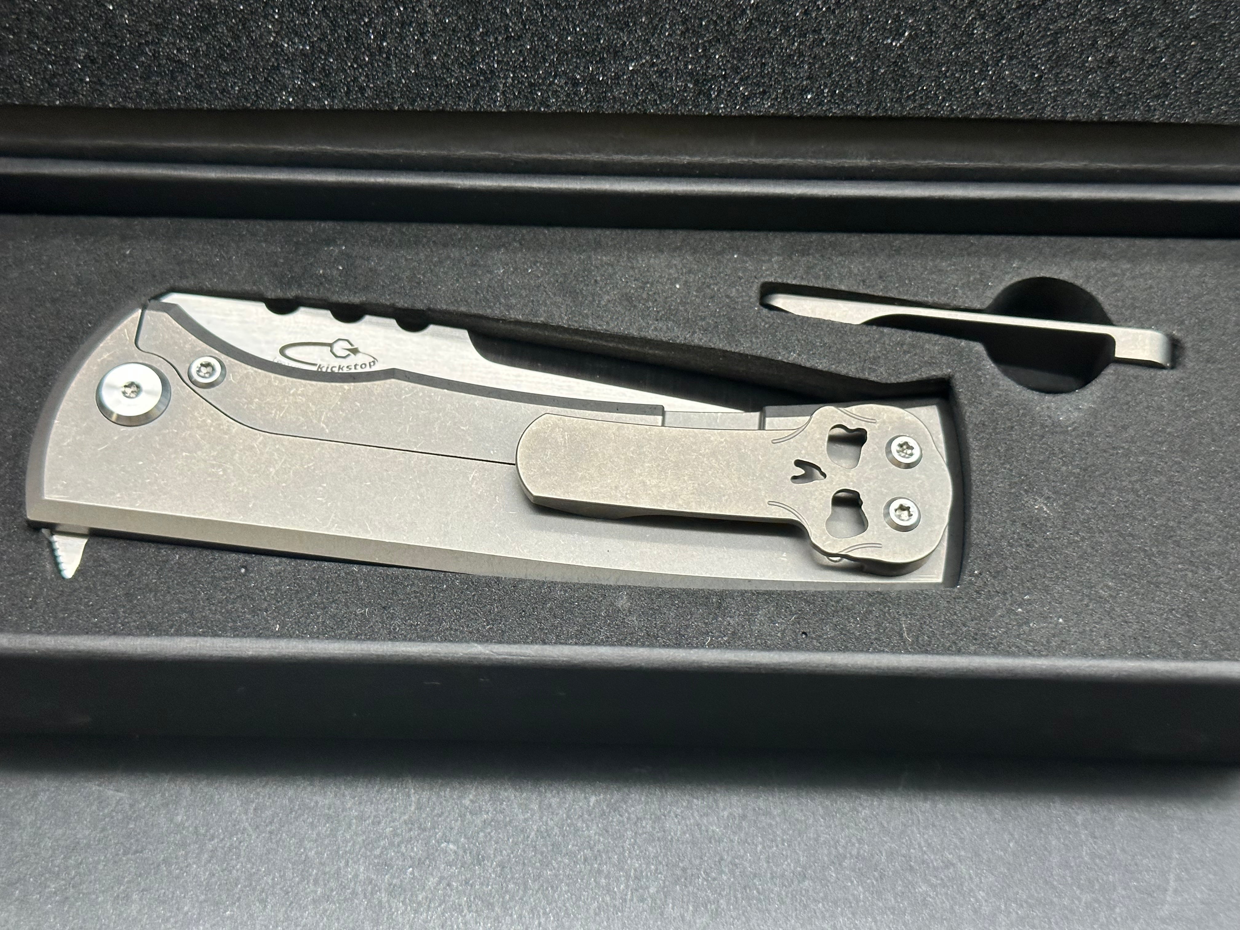 Chaves Redencion Kickstop Tanto Folding Knife - Premium M390 Steel Blade - EDC Pocket Knife for Outdoor, Camping & Everyday Carry