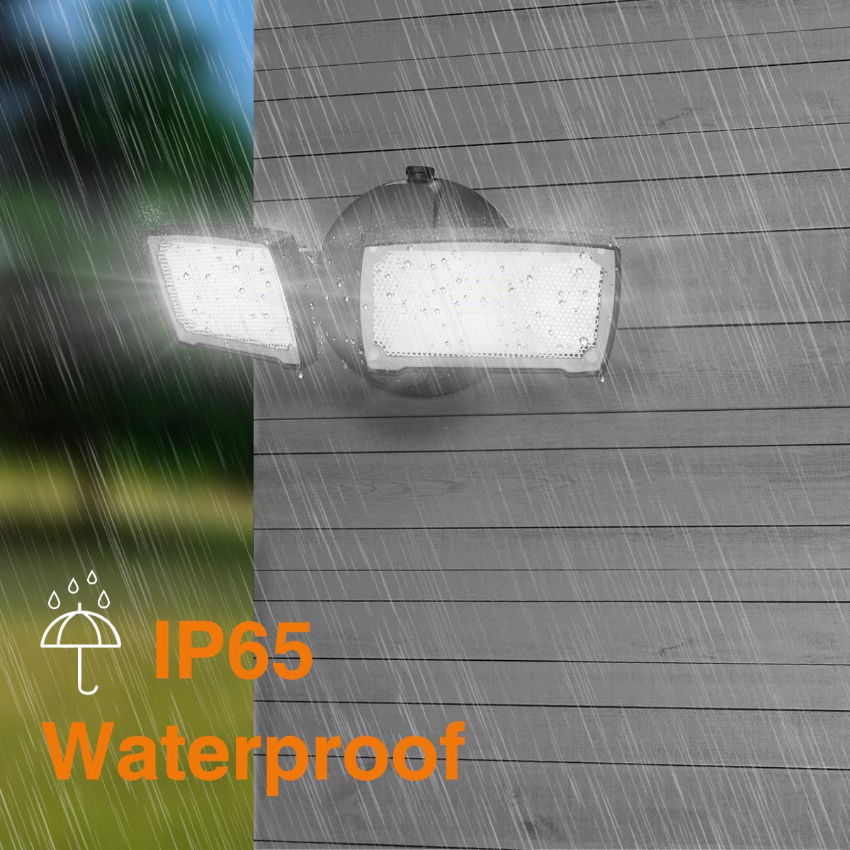 LEPOWER 3000LM Solar LED Flood Light - 1600LM Waterproof Outdoor Security Light with Motion Sensor for Yard, Garden, and Driveway Lighting