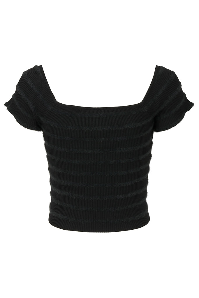 OSIS Studio Clementine Top - Black Women's Fashion Blouse for Casual Wear & Night Out