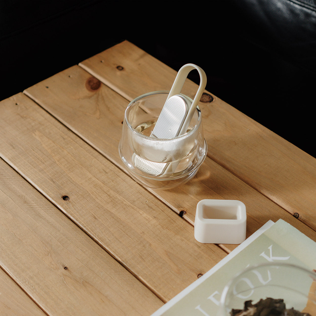 Premium Stainless Steel Loop Tea Strainer - Fine Mesh Infuser for Loose Leaf Tea, Herbs & Spices - Perfect for Tea Cups, Mugs & Travel Bottles