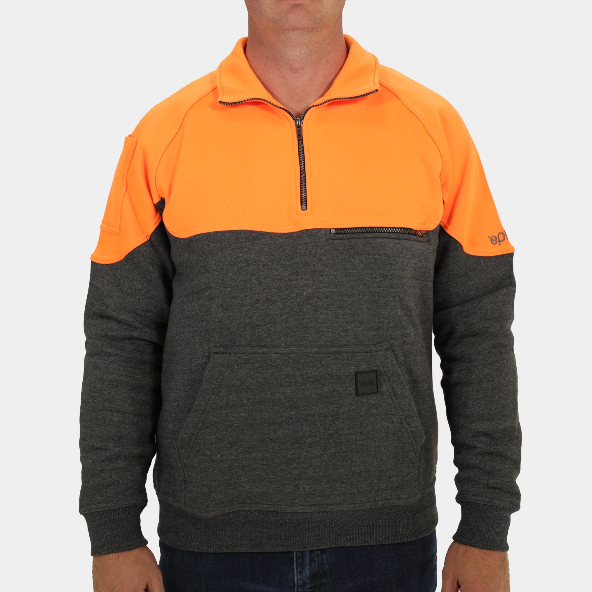 Peak Quarter Zip Sweater for Men - Lightweight Fleece Pullover with Zipper, Comfortable Casual & Outdoor Wear for Hiking, Running, and Travel
