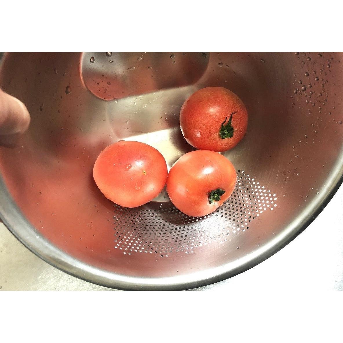 Maruefu 3-Way Stainless Steel Rice Washing Bowl with Strainer - Perfect for Washing, Draining & Storing Rice - Ideal for Asian Cooking & Meal Prep
