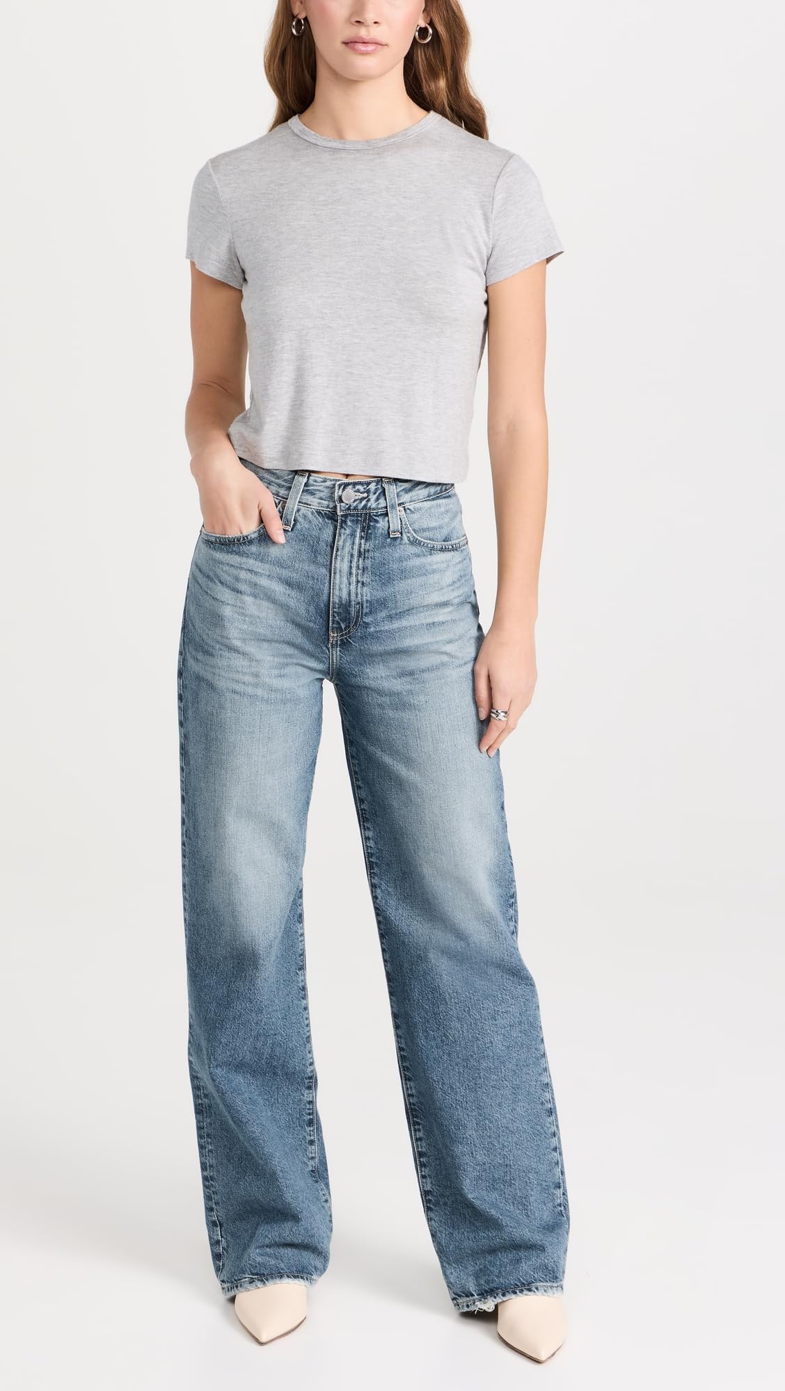 AG Adriano Goldschmied Women's Kora High-Rise Skinny Jeans - Stretch Denim Pants for Casual Wear & Night Out