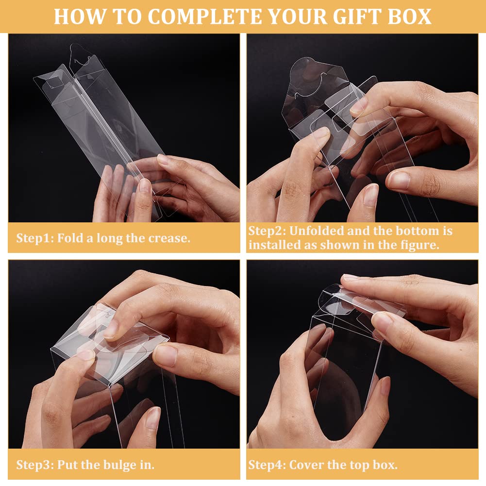 BENECREAT 30PCS 6x2x2 Inch Clear Plastic Favor Boxes - Small Gift Packaging Boxes for Wedding, Party Favors, Desserts, Candies & DIY Crafts - Perfect for Baby Showers, Birthday Parties & Holiday Events