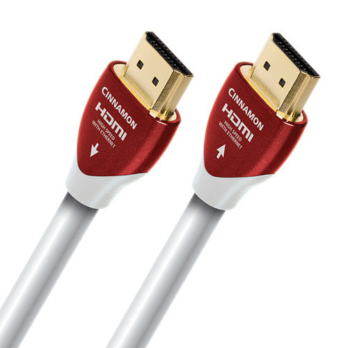 AudioQuest Cinnamon High Speed HDMI Cable with Ethernet (3.2 Feet) - 4K Ultra HD, HDR, 18Gbps, ARC - Perfect for Home Theater, Gaming & Streaming Devices
