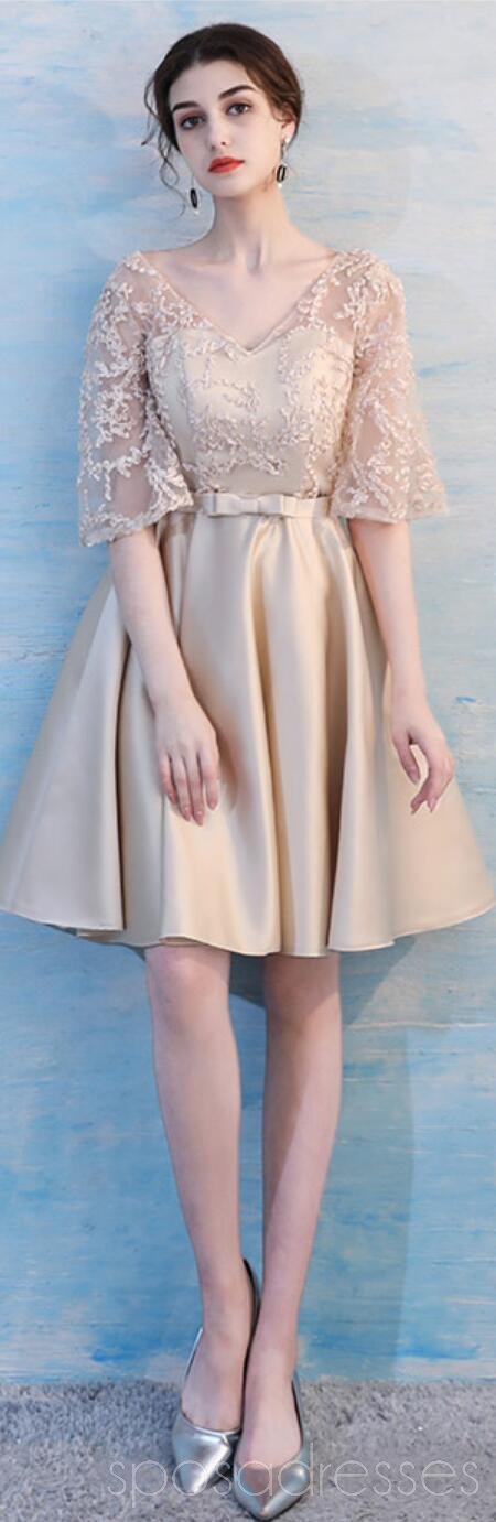 Custom Lace Mismatched Short Bridesmaid Dresses - Affordable & Unique Wedding Party Attire for Bridesmaids, Flower Girls & Special Occasions (WG500)