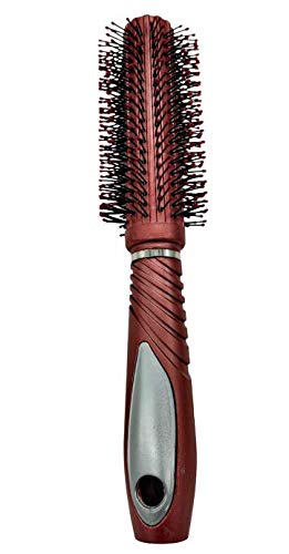 Kira Professional Detangling Hair Brush with Soft Bristles - Gentle Knot Remover for All Hair Types (Black, Round) | Ideal for Men, Women & Kids - Perfect for Daily Styling, Salon Use & Travel