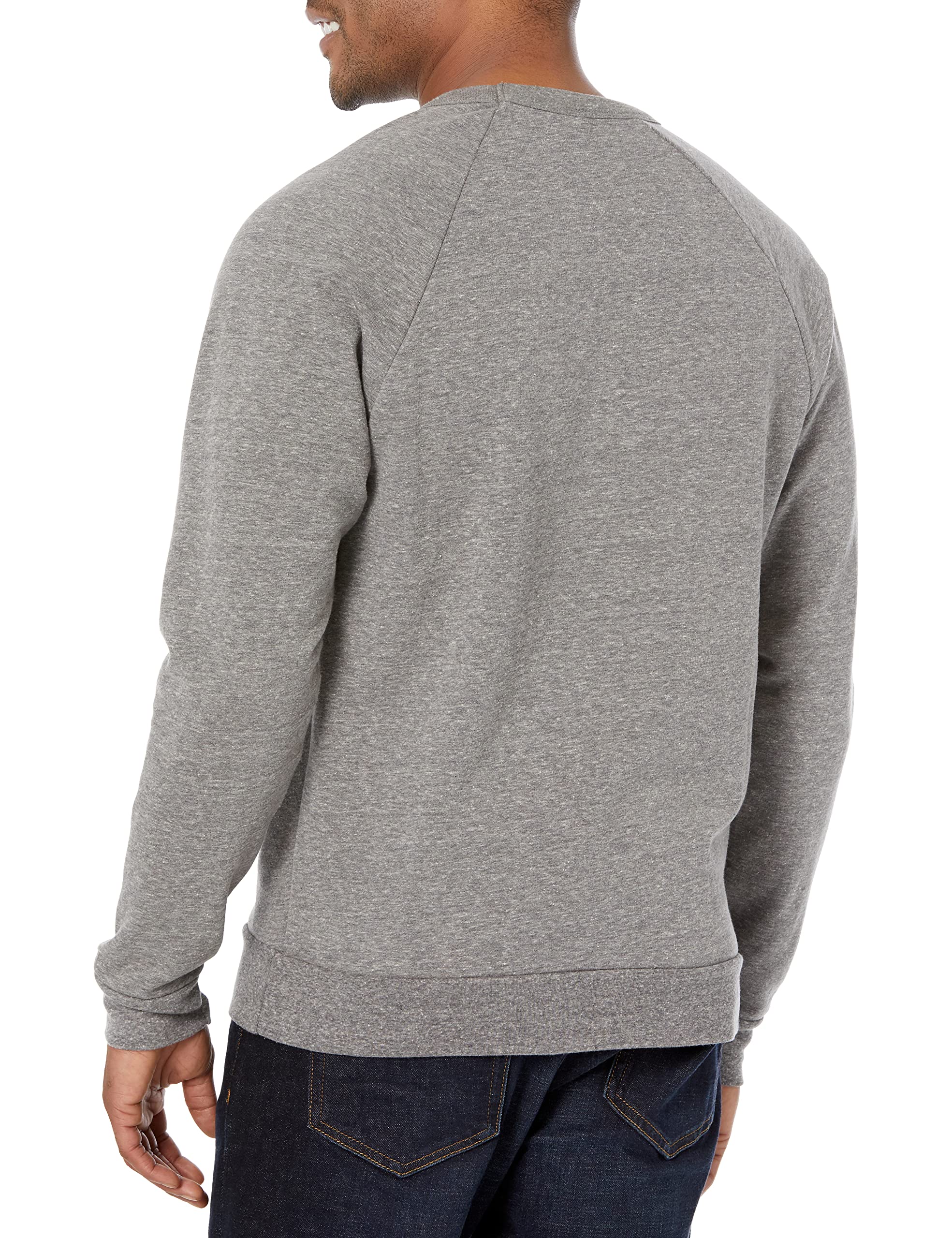 Blue 84 Men's Vintage Tri-Blend Crewneck Sweatshirt - Soft Cotton Blend Pullover for Casual Wear, Street Style & Layering | Comfortable & Stylish Iconic Apparel