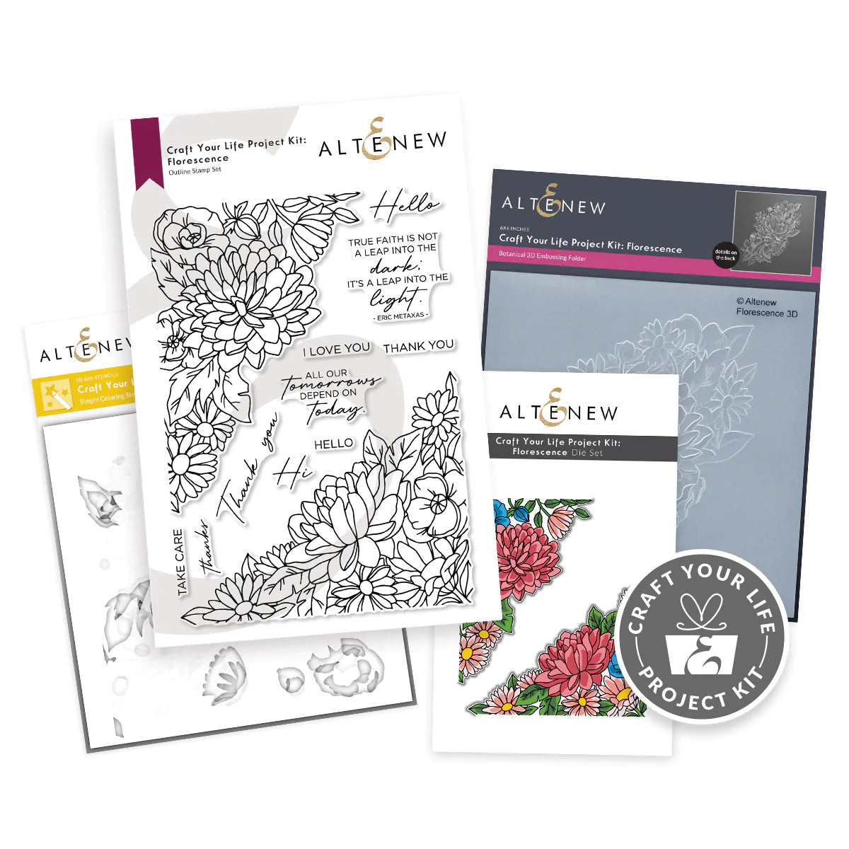 DIY Florescence Craft Kit for Adults - Creative Art & Home Decor Project - Perfect for Relaxation, Gifts & Party Activities