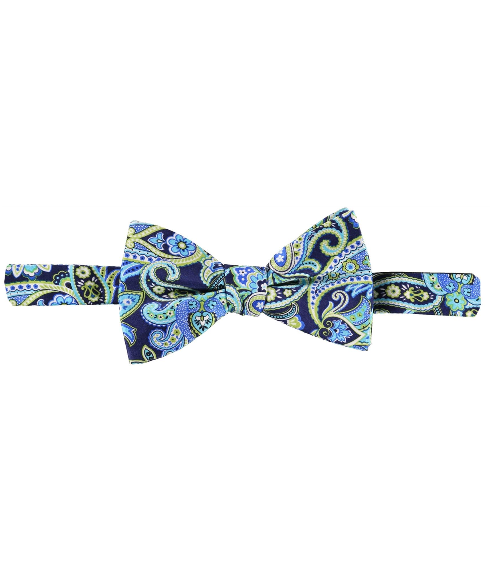 Stylish Blue Green Self-Tie Bow Tie for Men - Adjustable One Size Fits All - Perfect for Weddings, Parties & Formal Events