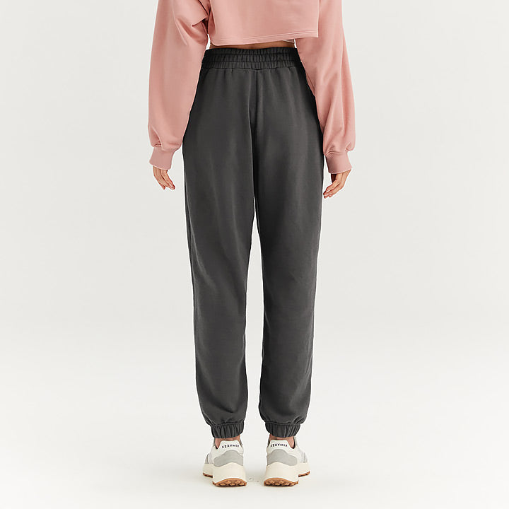 Stylish Women's Pintuck Jogger Pants - Comfortable High Waisted Lounge Pants for Yoga, Running & Casual Wear | Trendy Elastic Waist Tapered Leg Sweatpants