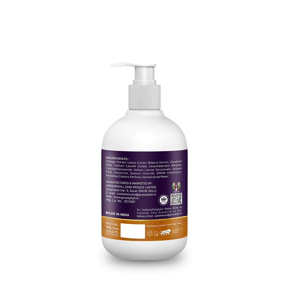 Makellos Lime & Orange Shower Gel for Face & Body Wash | Deep Cleansing & Moisturizing Cleanser 250ml | Refreshing Citrus Body Wash for Daily Shower & Spa Use