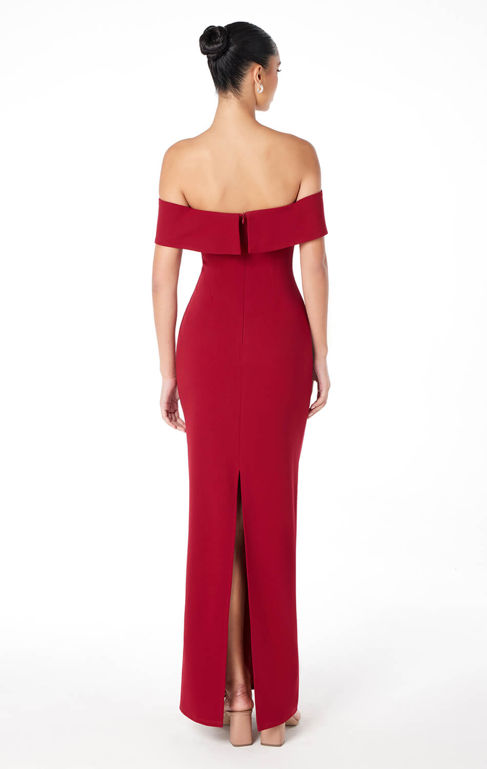 Inez Off The Shoulder Maxi Dress - Elegant Flowy Long Dress for Women, Perfect for Weddings, Parties & Summer Vacations