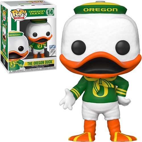 Oregon Duck Pop! Vinyl Figure - University of Oregon Mascot Collectible [14] - Perfect for Dorm Decor, Game Day Displays & Duck Fans Collection