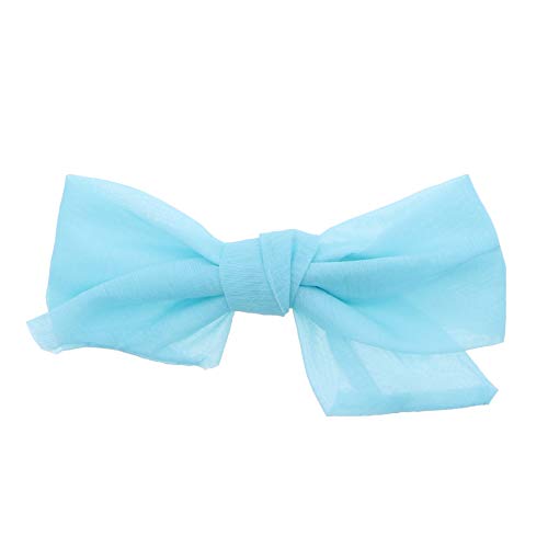 Soft Chiffon Hair Bow Clip Small-Aqua - Perfect for Girls' Hair Accessories, Party Favors, Bridal Shower Gifts & Baby Headbands