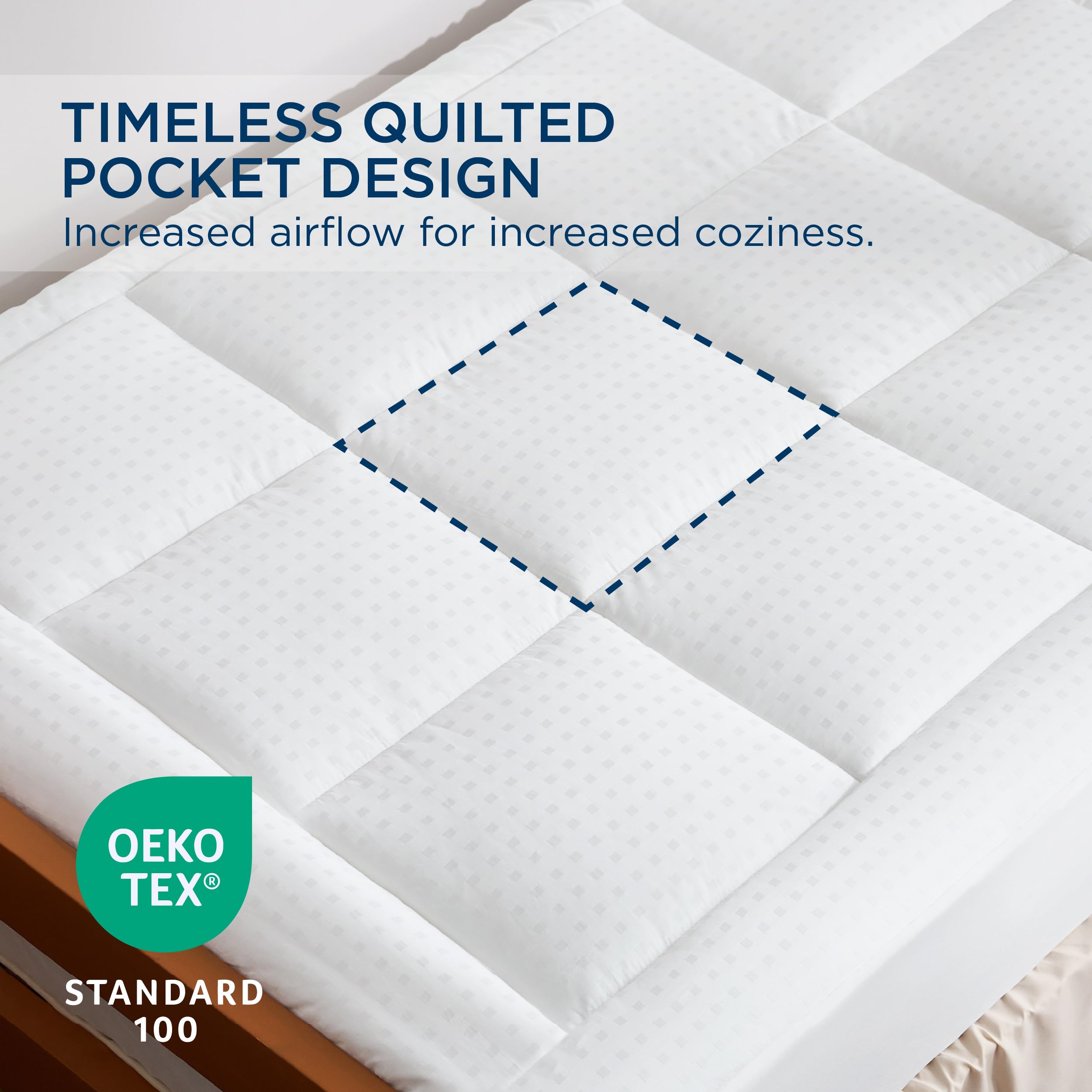 Bedsure Twin XL Mattress Pad & Topper - Deep Pocket Fits 8-21 Inch Mattresses, Cooling & Comfortable, White - Perfect for Dorm Rooms, Guest Beds & Home Comfort Upgrade