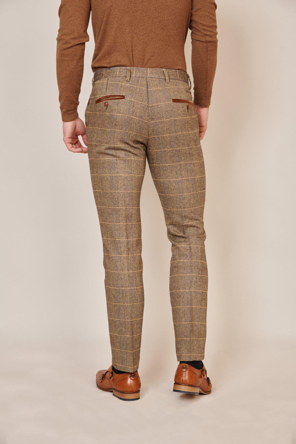 Elegant TED Tweed Suit with MAX Navy Waistcoat - Premium Men's Formal Wear for Weddings, Business Meetings & Special Occasions