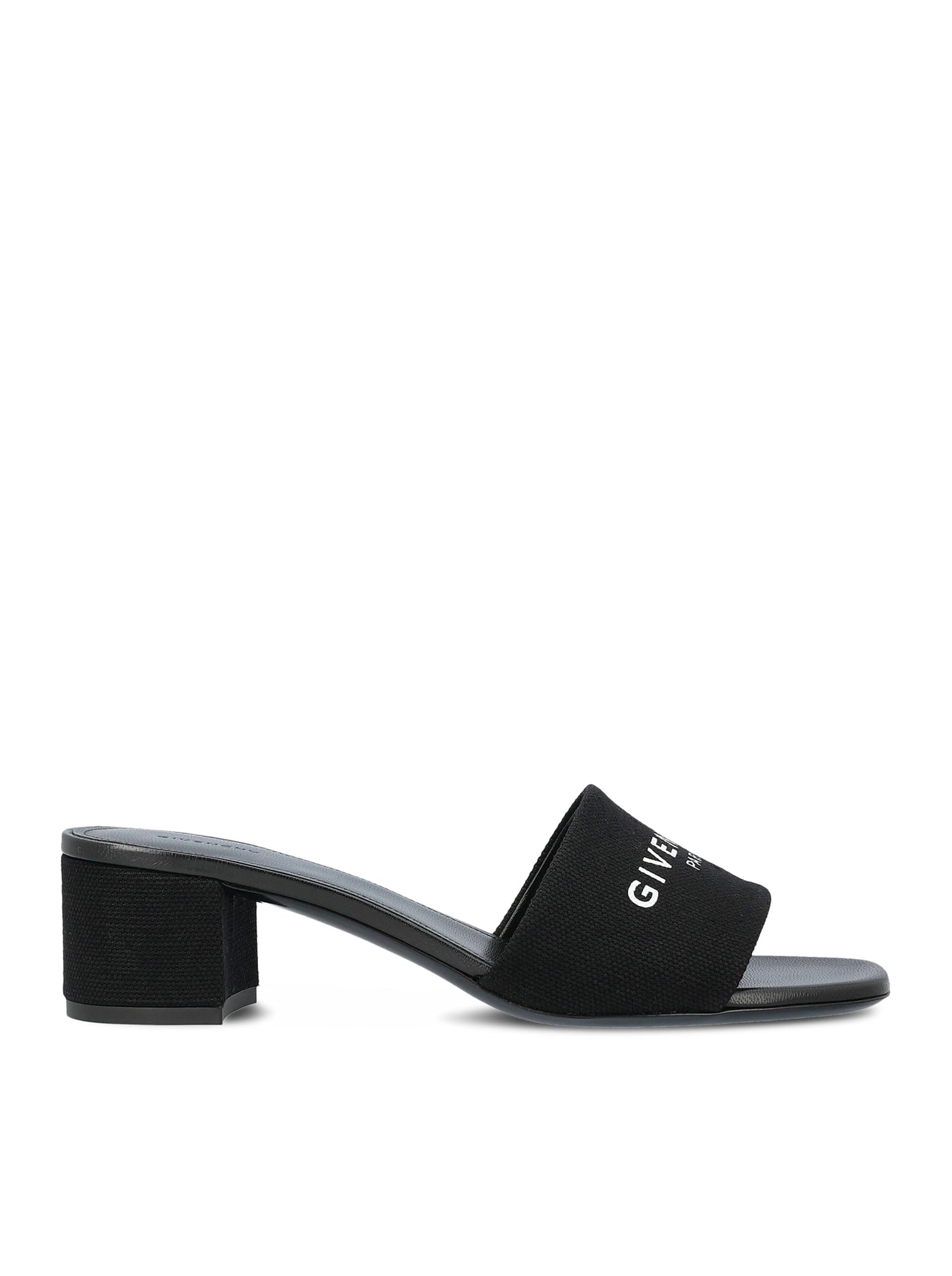 Givenchy 4G Heel Sandal - Women's Black Leather High Heels for Evening Parties & Weddings | Size 45 (EU) | Style Be306Ve1Pu 001Black