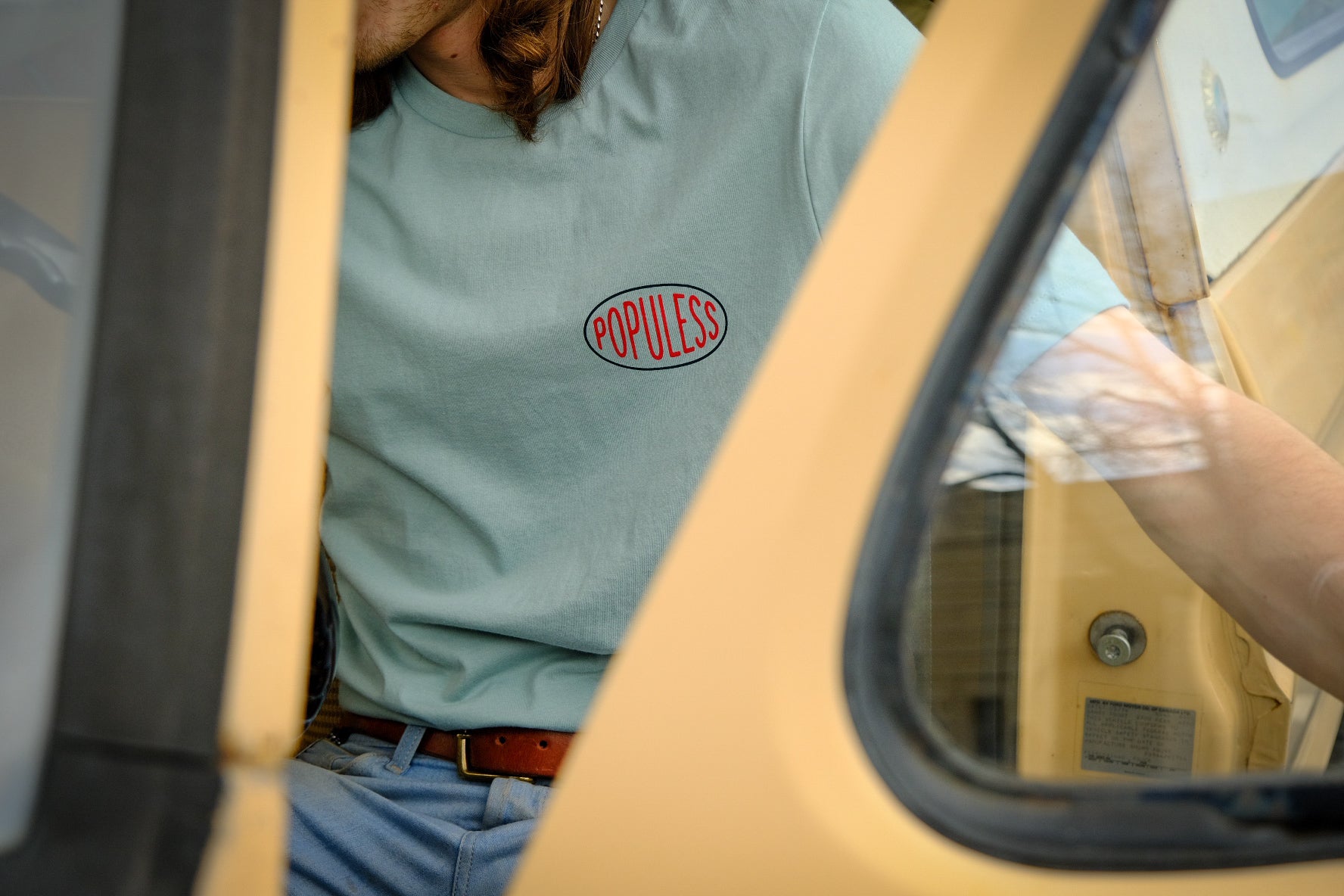 Men's Petrol Graphic Tee - Light Blue Casual Short Sleeve T-Shirt | Perfect for Streetwear, Summer Outfits & Everyday Wear