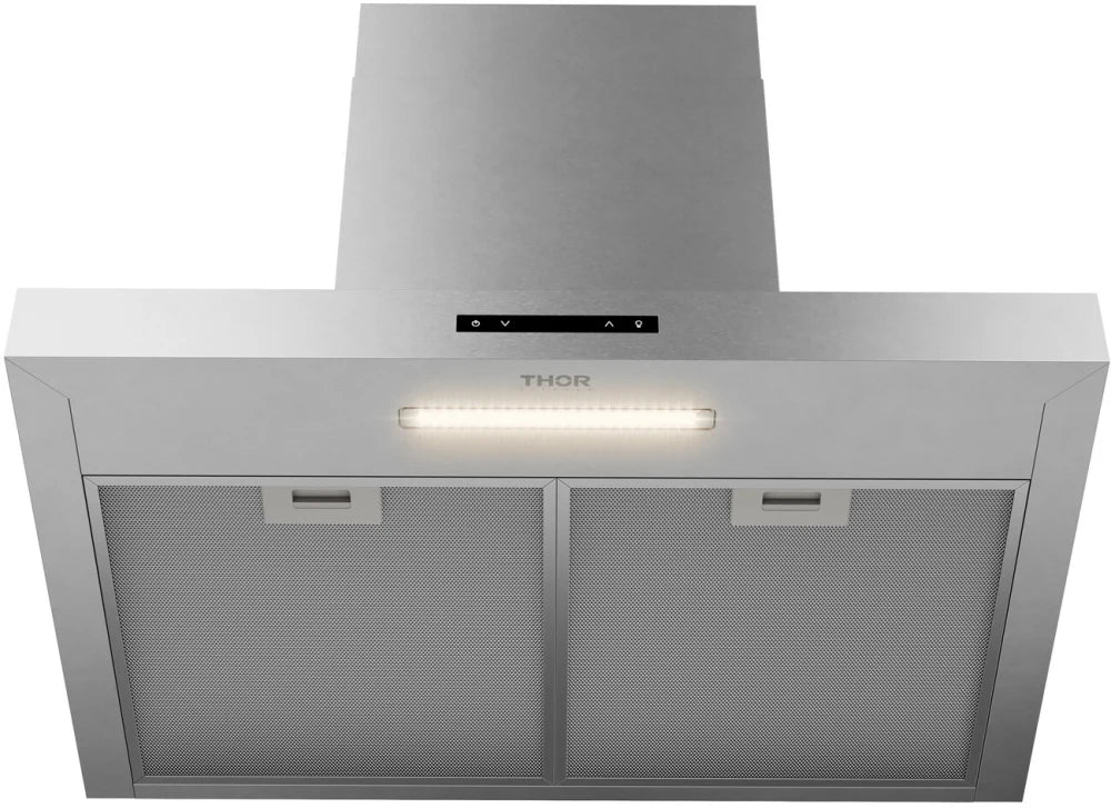 THOR 30-Inch Wall Mount Range Hood ARH30T - Powerful Stainless Steel Kitchen Vent Hood for Smoke & Odor Removal - Perfect for Home Cooking & Grilling