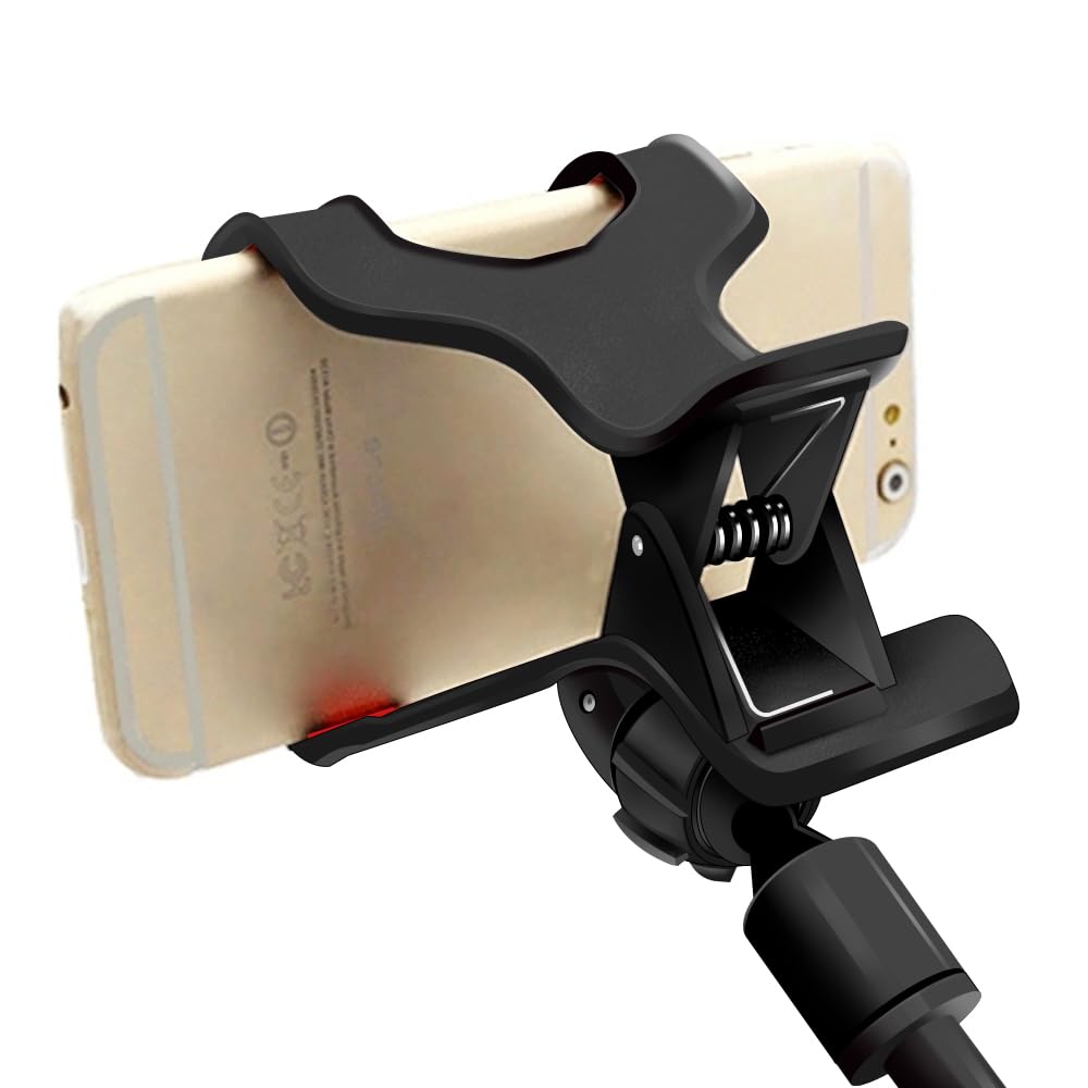 AMS Flexible Long Arm Cell Phone Holder - Adjustable Clip Stand for All Mobile Phones, Perfect for Desktop, Bed, Office & Kitchen Use | Hands-Free Viewing While Working, Cooking or Relaxing