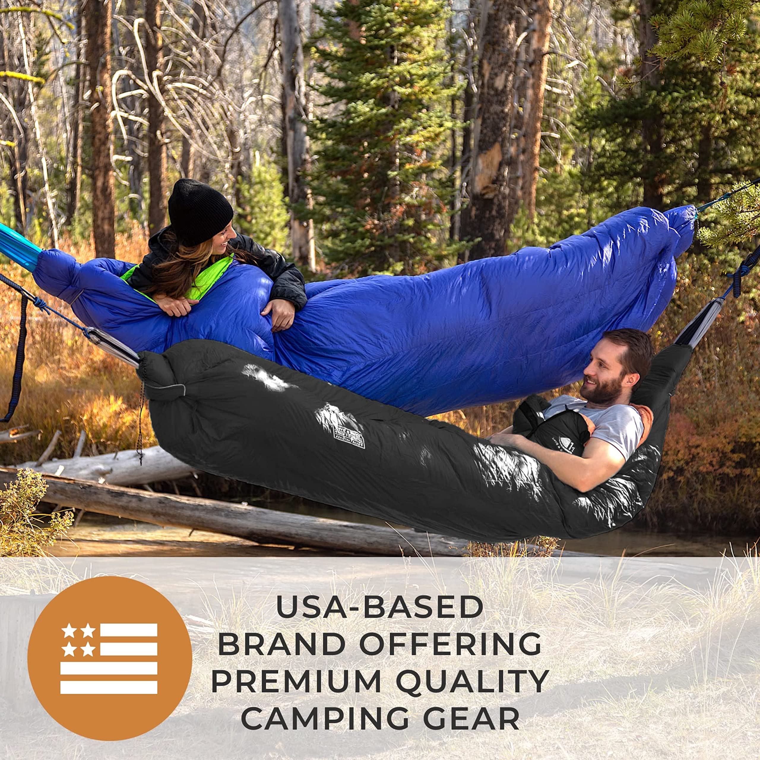 Hyke & Byke Antero 0°F Ultralight 800FP Goose Down Sleeping Bag for 4-Season Hiking & Camping - Perfect for Backpacking, Mountaineering, and Cold Weather Adventures