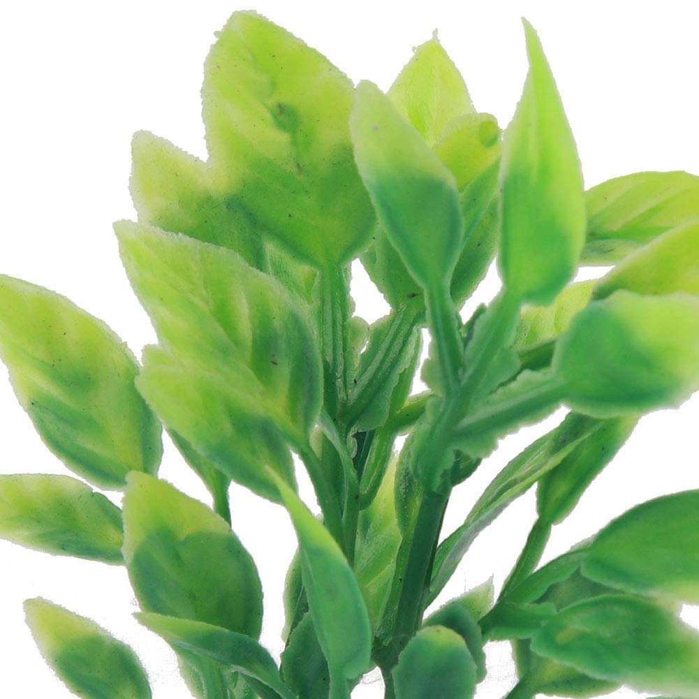 Fdit Artificial Miniature Green Plant Bonsai - Fake Potted Plant for Home, Office, Garden Decor - Perfect for Tabletop, Shelf, and Indoor Greenery Decorations
