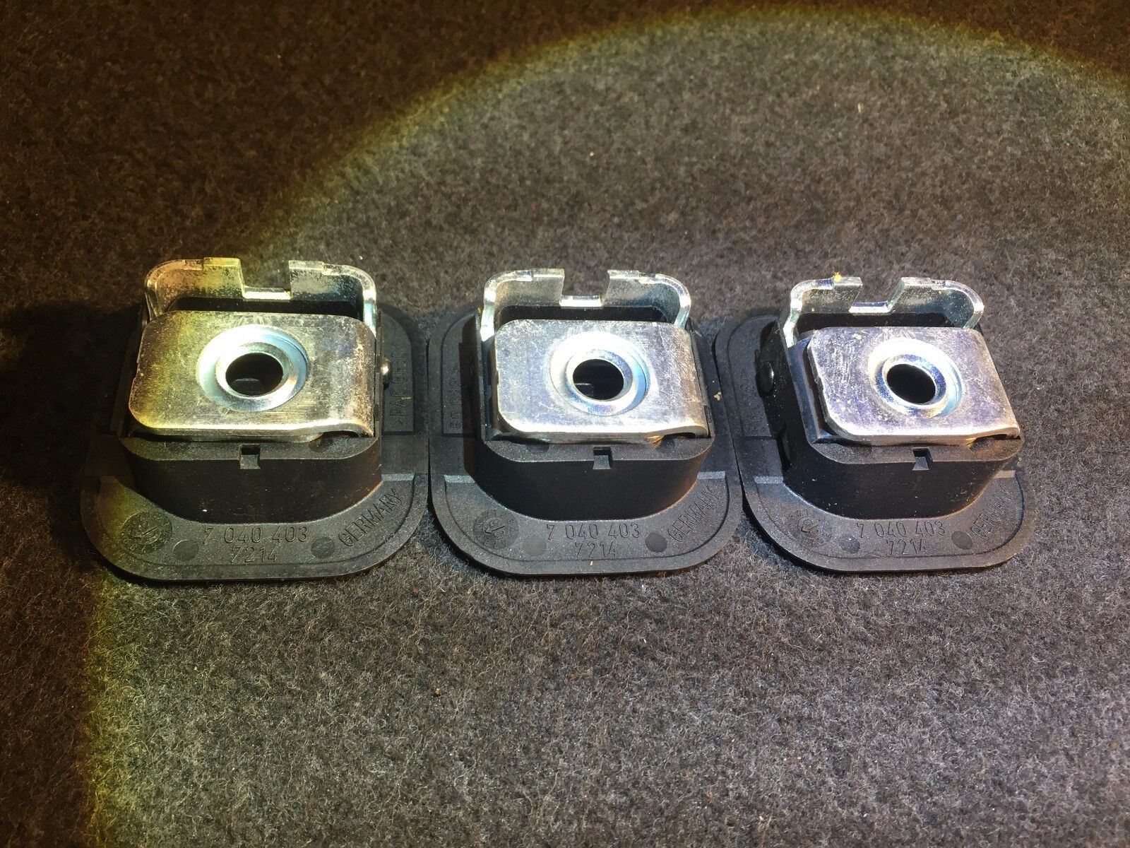 02 03 04 05 BMW E60 E61 E65 Rear Trunk Cargo Hook 3pcs OEM - Perfect for Securing Groceries, Luggage & Shopping Bags in Your BMW Sedan