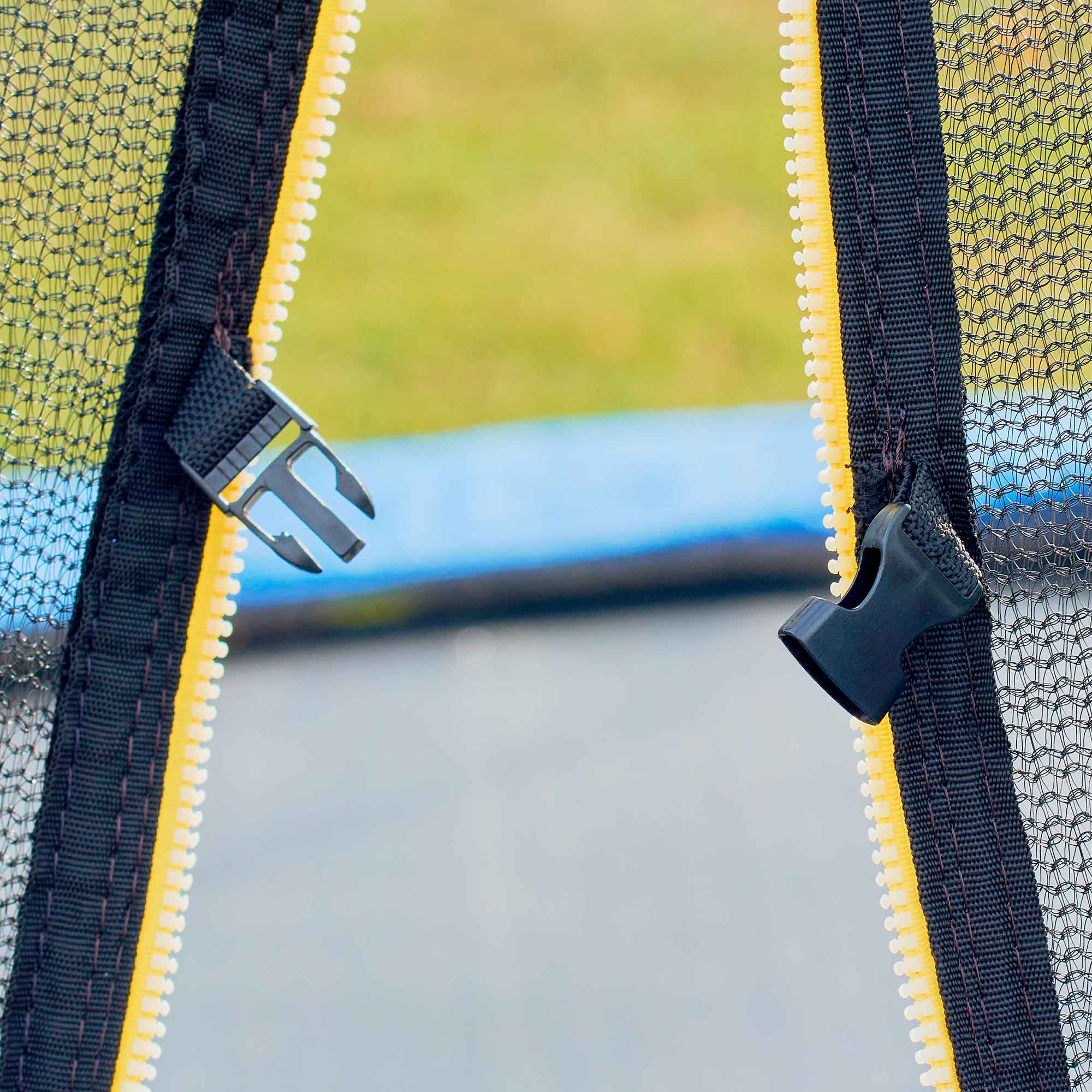12ft Heavy Duty Outdoor Trampoline for Kids with Safety Enclosure Net, Anchor Kit & Ladder - Durable Backyard Bounce Toy for Children's Playground, Garden, Park Fun (Model DL95)
