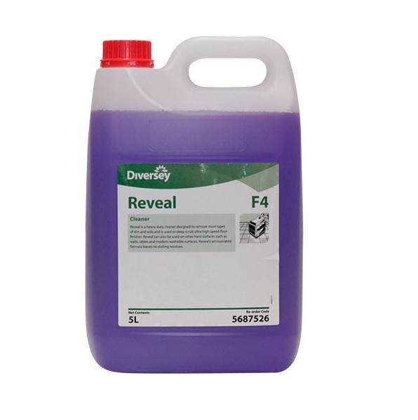 Diversey Reveal Ammoniated Heavy Duty Cleaner | Powerful Multi-Surface Degreaser for Commercial Kitchens, Restaurants & Industrial Use