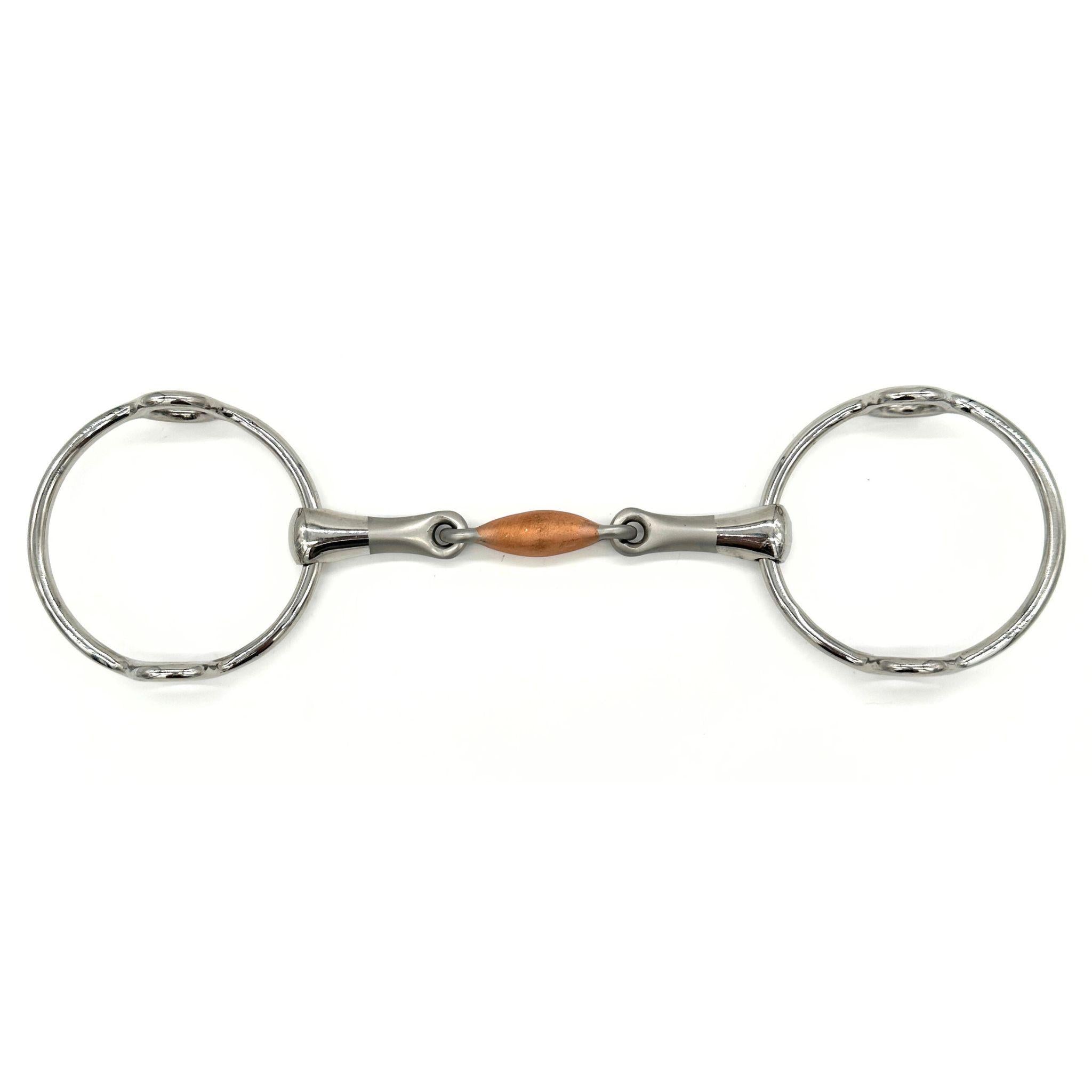 AJR Copper LinkX Balding Gag Bit – Comfortable Horse Training Bit for Western & English Riding – Perfect for Dressage, Trail Riding & Show Jumping