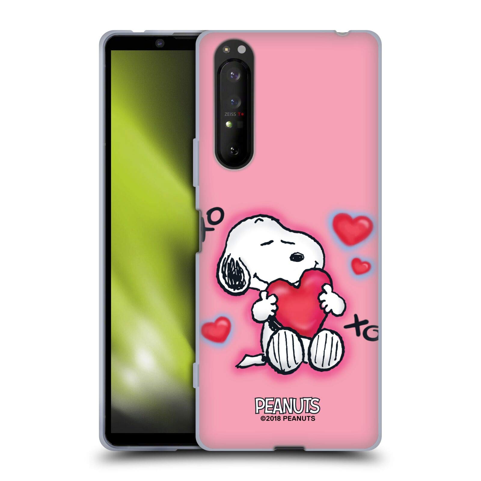 Head Case Designs Peanuts XOXO Snoopy Boardwalk Airbrush Soft Gel Case for Sony Xperia 1 II 5G - Stylish Protection for Everyday Use