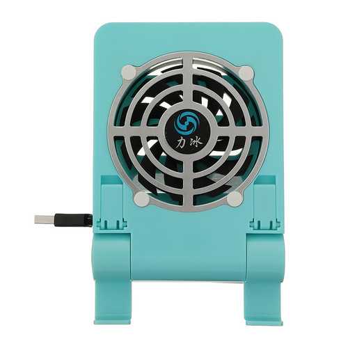 Bakeey Mini USB Desktop Fan with Phone Holder - Foldable Cooling Stand for Samsung, Xiaomi, iPhone - Perfect for Office, Home & Travel Use