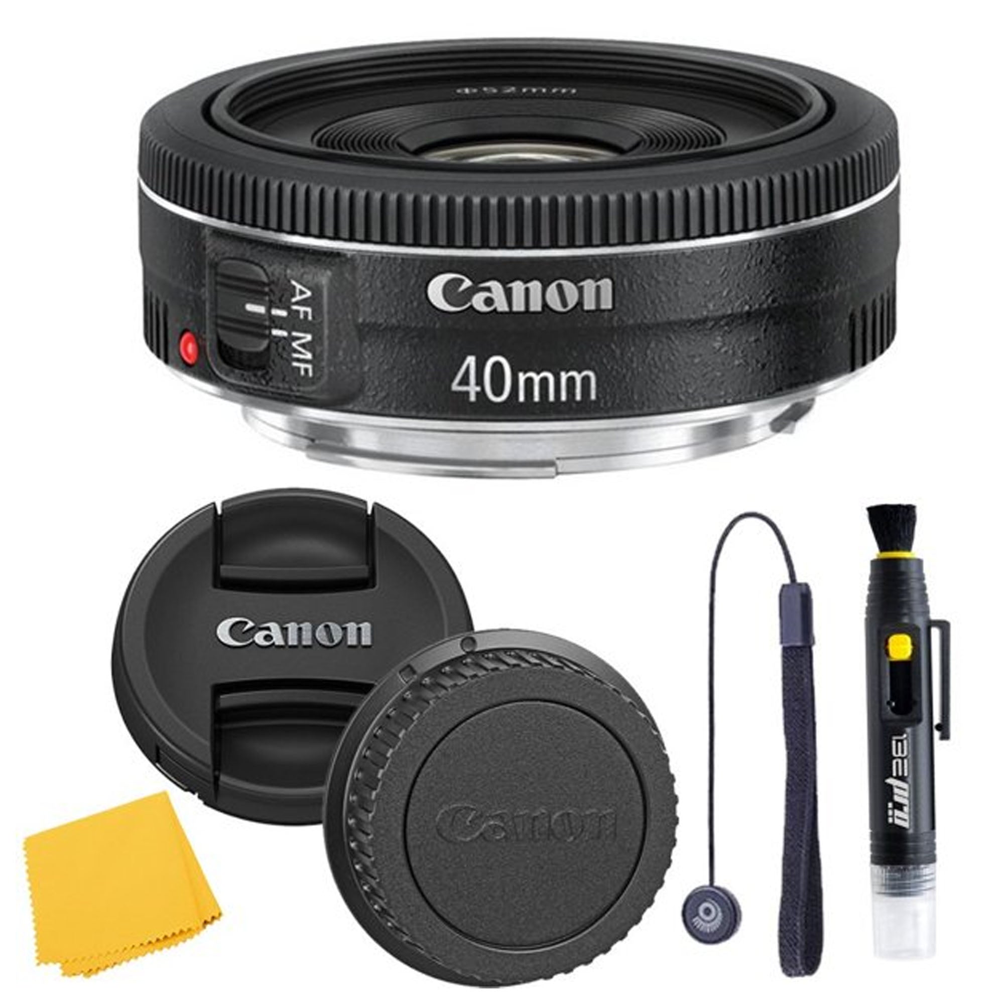 Canon EF 40mm f/2.8 STM Lens with Starter Kit - Compact Prime Lens for DSLR Cameras | Perfect for Portrait, Street & Travel Photography