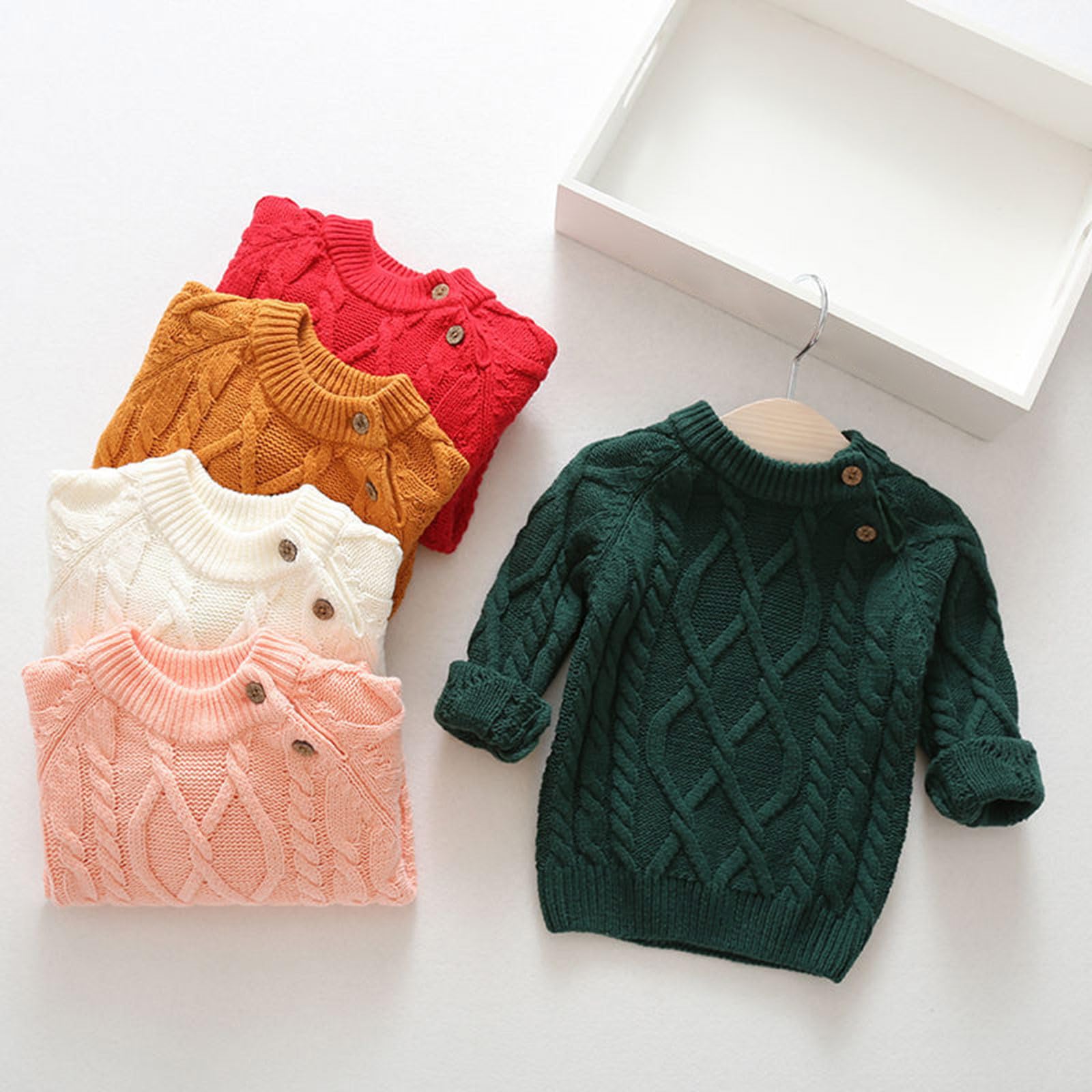 Halloween Pumpkin Baby Sweater - Warm Knitted Pullover Crewneck for Boys & Girls | Fall & Winter Cozy Outfit | Perfect for Pumpkin Patch, Trick-or-Treating & Holiday Photos