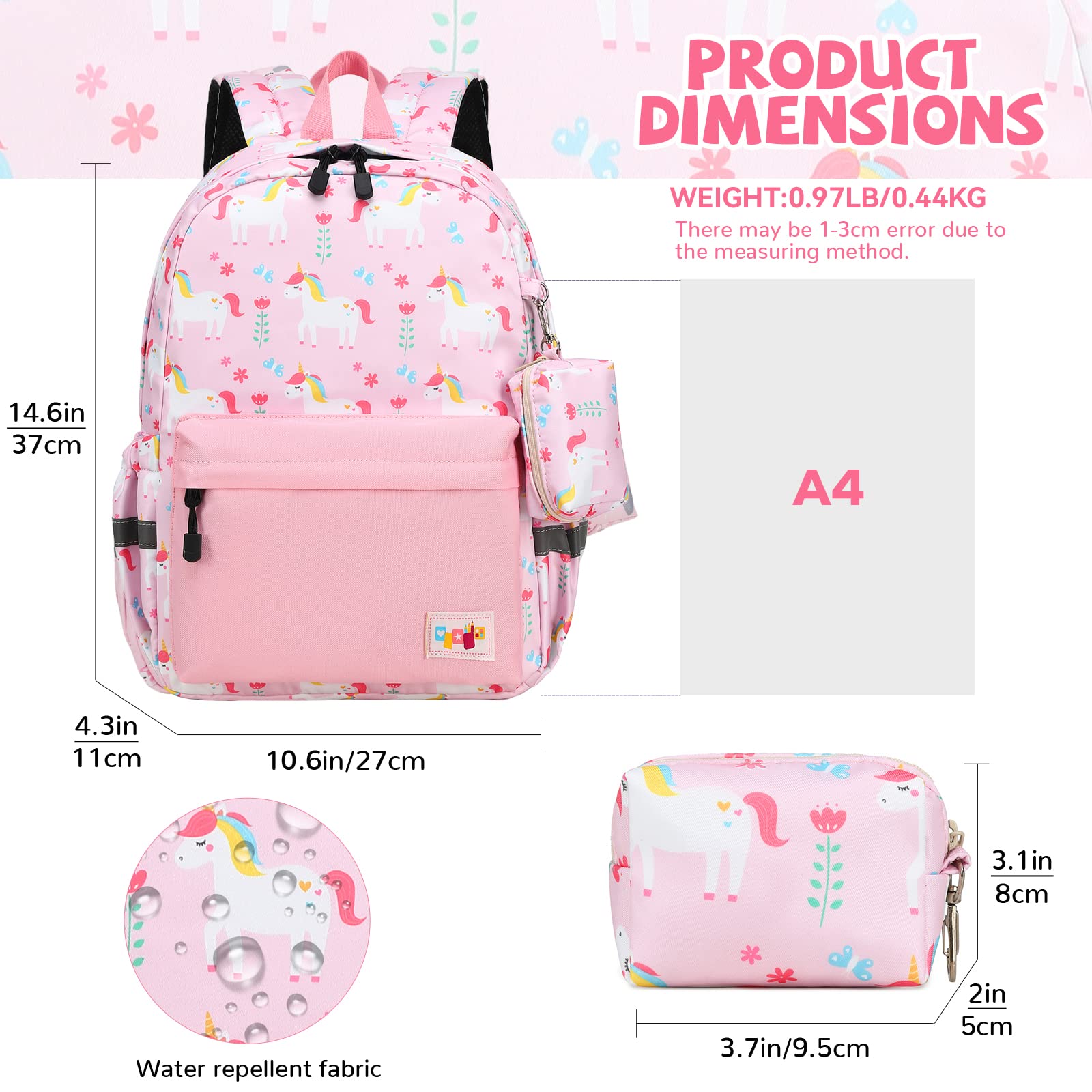 MyGreen Toddler Backpack for Boys & Girls - Adjustable Chest Strap, Lightweight Kids Backpack for Preschool, Daycare & Travel - Perfect for School Supplies & Outdoor Adventures