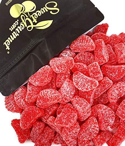 SweetGourmet Cherry Fruit Slices - Bulk Jelly Candy 1 Pound | Soft & Chewy Cherry Flavored Candy for Baking, Snacking & Party Favors