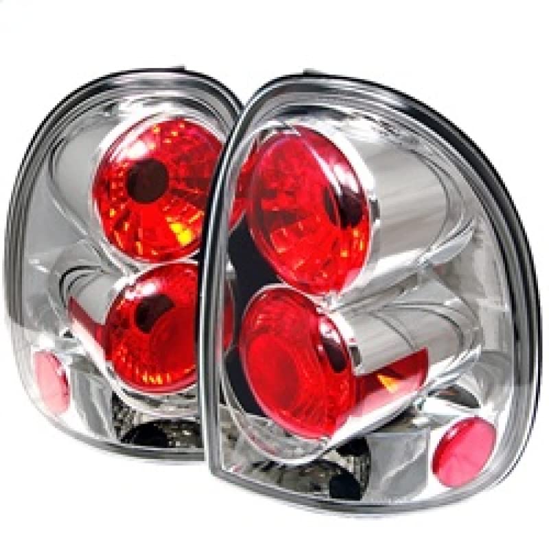 Spyder Auto 5002242 Euro Style LED Tail Lights - Chrome/Clear Lens - Compatible with [Vehicle Model] - Enhances Rear Visibility & Style for Night Driving